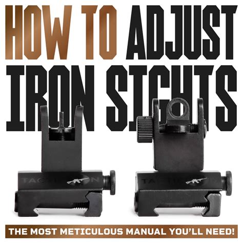 Shooting 101: How To Adjust Iron Sights | Tacticon Armament