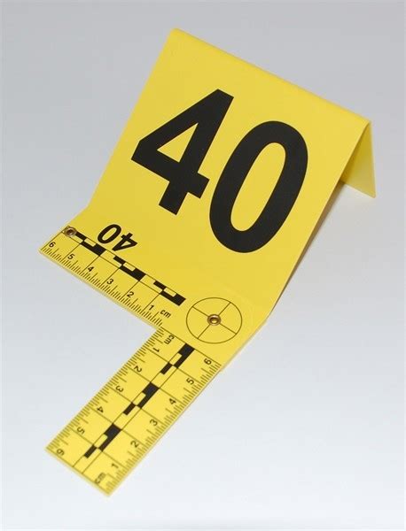 Photo Evidence Markers - Foldable Scale 1 - 50 - Crime Scene Investigation Equipment Ltd