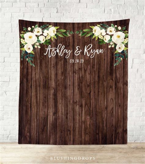 Wedding Photo Backdrop Rustic Wedding Decorations on A - Etsy