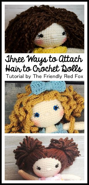 How to Attach Hair to a Crochet Doll