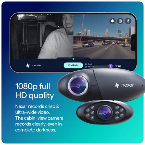 Nexar Pro Dual Dash Cam - HD Front Dash Cam and Interior Car Security Camera - Nexar Dash Cam ...