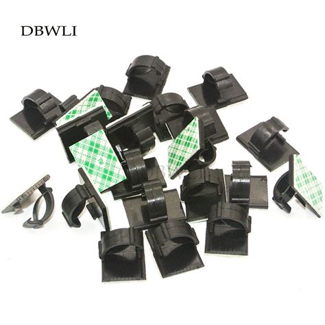 1000 Pack Blacik Adjustable Cable Tie Clips Adhesive Wire Clips tie ...