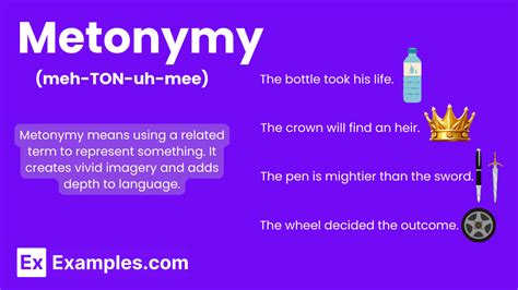 Metonymy - 90+ Examples, Definition, Functions, How to Use, PDF