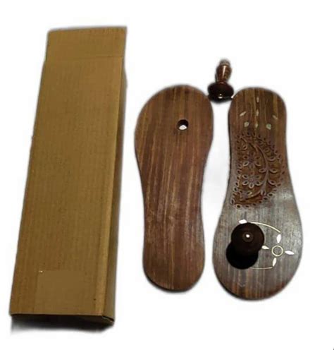 Size: 6 Brown Wooden Paduka, Men at Rs 105/pair in Saharanpur | ID ...