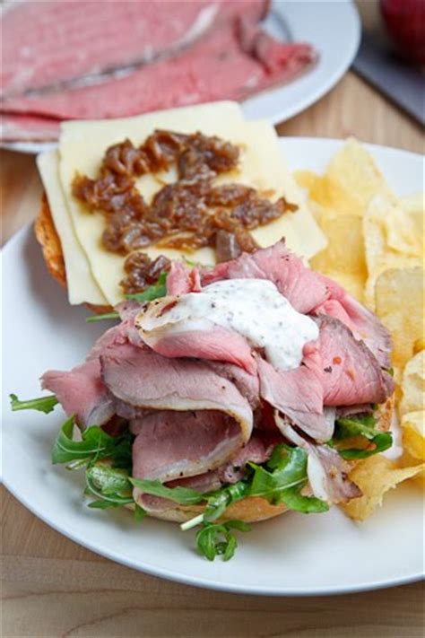 Roast Beef Sandwich with Caramelized Onions and Grainy Mustard ...