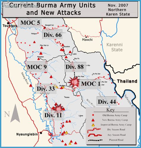 Burma Road Map - TravelsFinders.Com