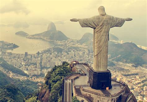 Wallpaper : city, sky, statue, Rio de Janeiro, monument, landmark, atmosphere of earth, ancient ...