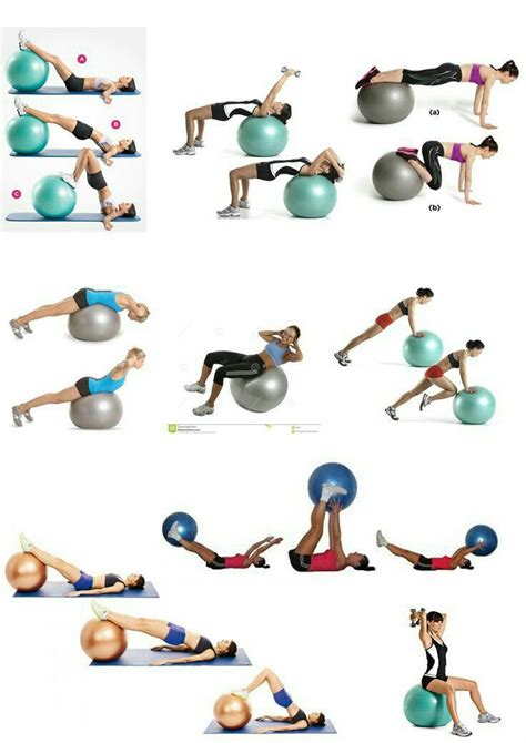 Pin by nur sheela on EXERCISE N YOGA | Excercise ball workout, Yoga ...