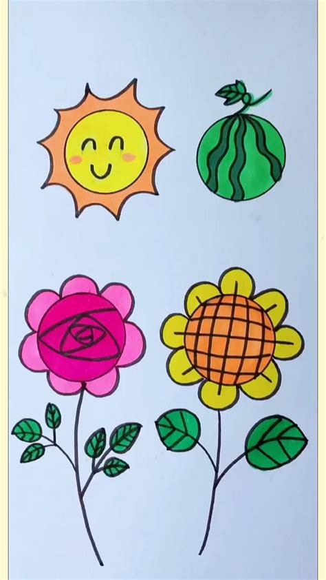 How to Draw a Flowers - Step by Step Easy Drawing Guides | Flower ...