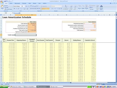 Mortgage Excel Spreadsheet — db-excel.com