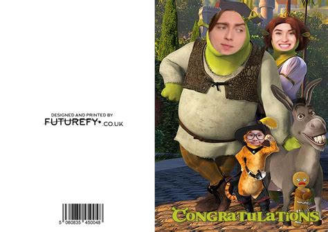 Personalised Shrek Face Swap Congratulations Card - Futurefy