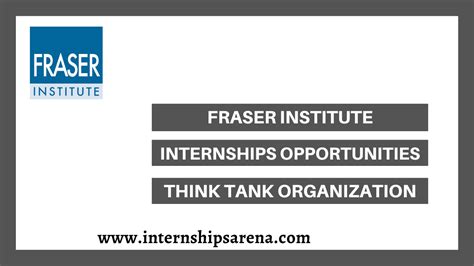 Fraser Institute Internship In 2024 New Openings - Internships Arena