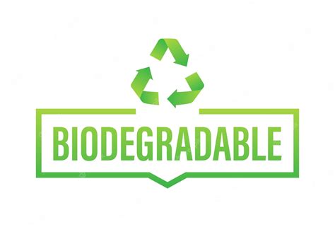 Premium Vector | Biodegradable recyclable label Bio recycling Eco friendly product Vector stock ...