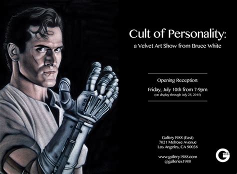 'Cult of Personality', A Solo Art Show by Bruce White of Pop Culture Portraits Painted on Black ...