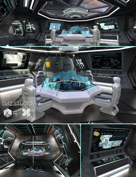 Spaceship Command Center | Daz 3D