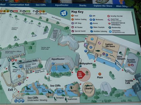 New York Aquarium Map | Tourist Map Of English