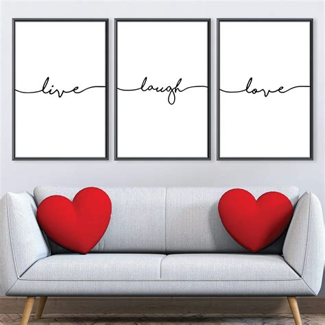 Live Laugh Love Canvas – ClockCanvas