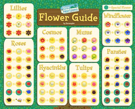 Animal Crossing Flower Breeding Chart / Flower Guide Hybrid Flowers ...