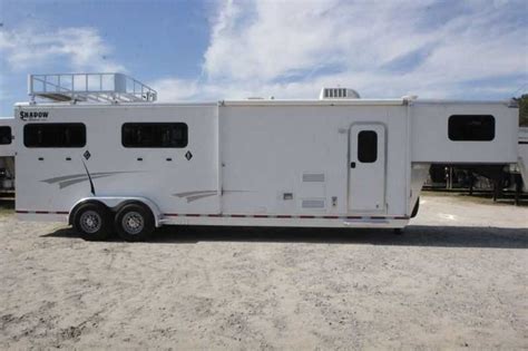 Used 2013 Shadow 4 Horse Trailer with Living Quarters :: Dixie Horse ...