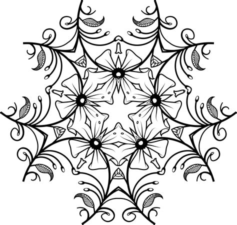 Clipart black and white floral design #41800 - Free Icons and PNG Backgrounds