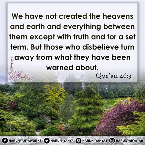 Pin by Harun Yahya Team on Verse of the Day | Heaven on earth, Heaven ...