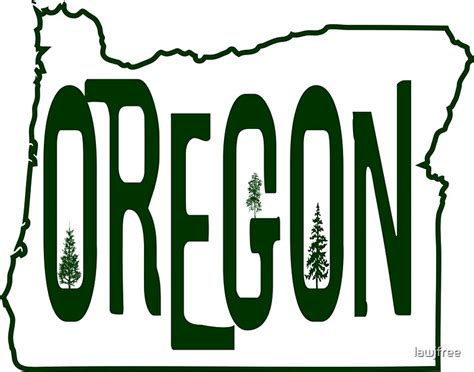 "Oregon State Tree" Stickers by lawjfree | Redbubble