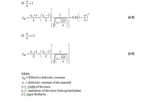 Effective Dielectric Constant