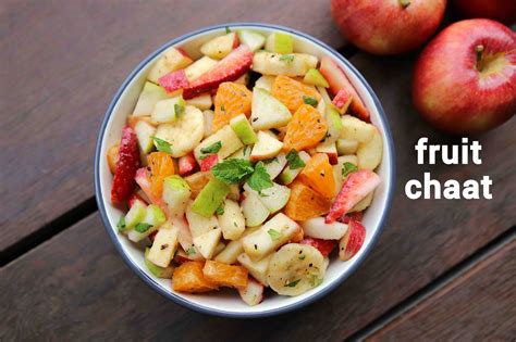 fruit chaat recipe | how to make spiced fruit chaat masala recipe