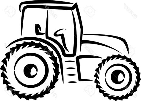 Outline Drawing Of Tractor | Free download on ClipArtMag