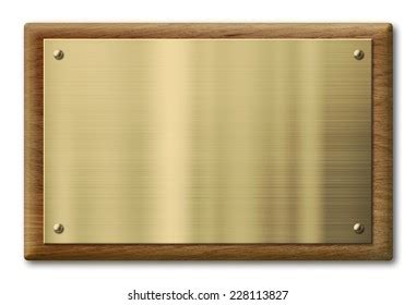 Blank Plaque Brass