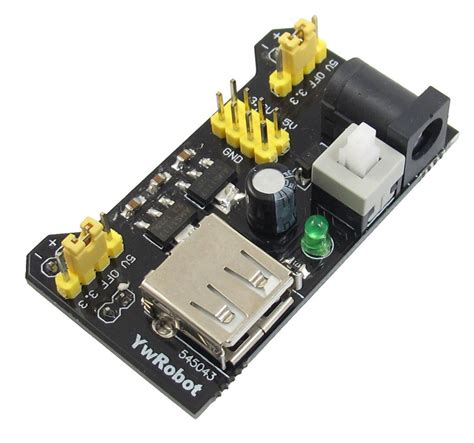 Breadboard Power Supply Module 3.3V 5V MB102 Switched Header Arduino ...