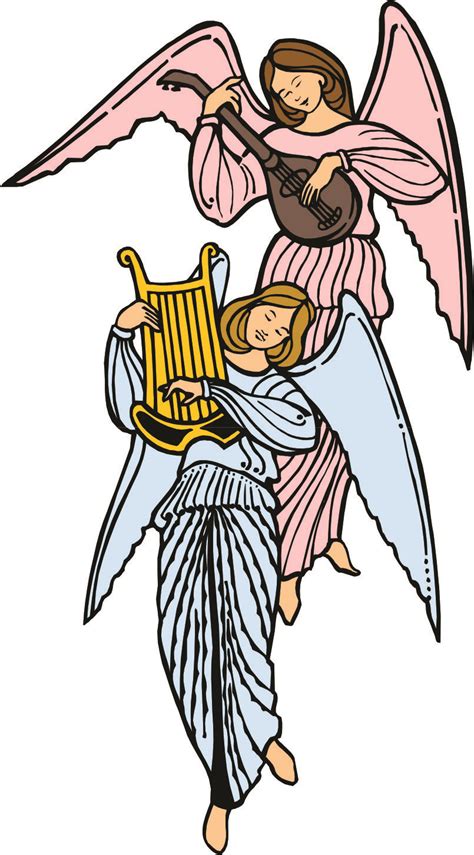 Angel Playing Harp - ClipArt Best