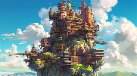 Premium AI Image | Fantasy art of the skyscrapper