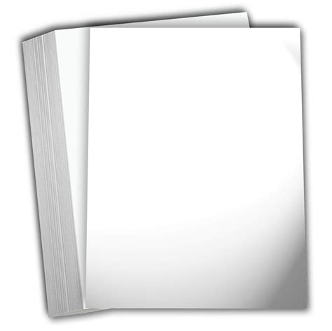 Snapklik.com : White Glossy Cardstock Paper 8 1/2 X 11 100 Lb Cover ...