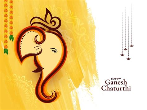 Happy Ganesh Chaturthi Indian festival celebration background 10770832 ...