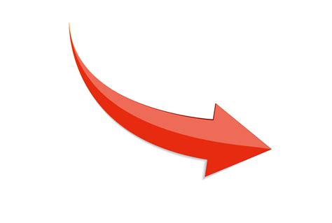 Red Arrow 3d Sign Icon. Vector illustration Isolated on White Background 2823804 Vector Art at ...