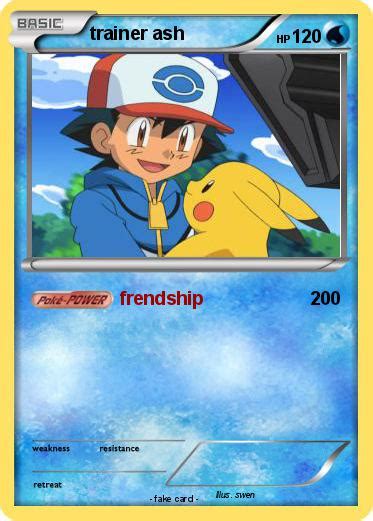 Pokémon trainer ash 14 14 - frendship - My Pokemon Card