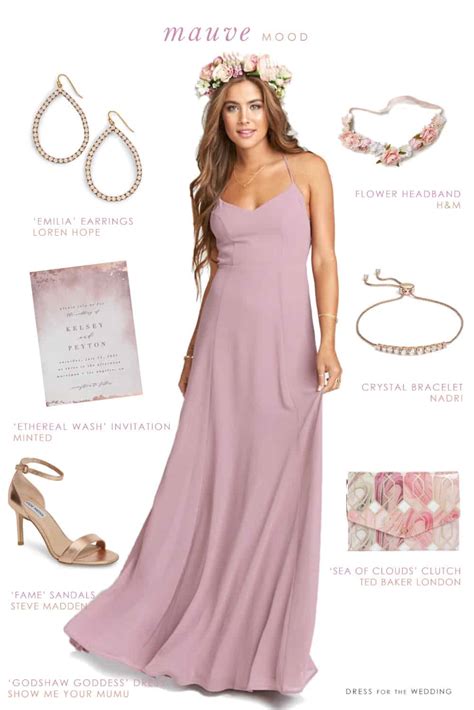 Mauve Maxi Dress for Bridesmaids - Dress for the Wedding