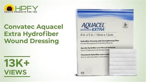 Convatec Aquacel Extra Hydrofiber Wound Dressing - YouTube