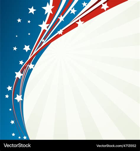 American Flag patriotic background Royalty Free Vector Image