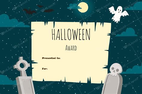 Printable Halloween Award Certificates