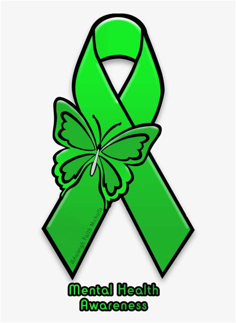 Mental Health Awareness Ribbon Png - Mental Health Ribbon - Free Transparent PNG Download - PNGkey