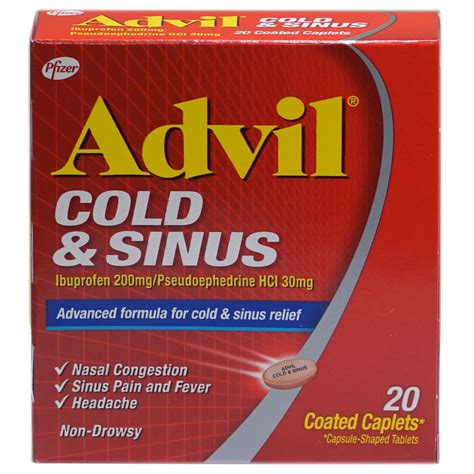 Advil Cold & Sinus 20'S | Pharmacy and More