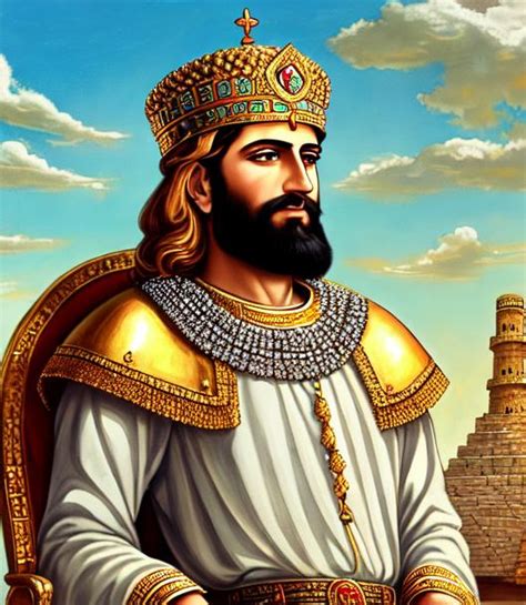 Full portrait of Achaemenid king, Cyrus the Great, P...