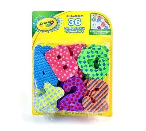 36 Foam Bath Letters & Numbers | Crayola.com | Crayola