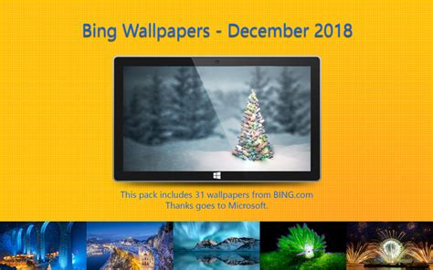 Bing Wallpapers - December 2018 by Misaki2009 on DeviantArt