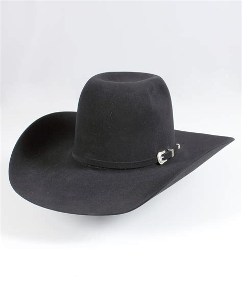 Men American Hat Company Mens 7X Black 4 1/4 Brim Open Crown Felt Cowboy Hat Accessories