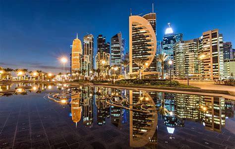 HD wallpaper: Doha Qatar Skyline | Wallpaper Flare