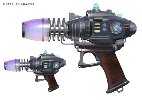 Gadget Concept. Pulp Sci-Fi gun | Steve Chappell Artist Illustrator