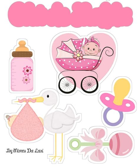 It's a Girl!: Printable Cake Toppers. - Oh My Baby! | Baby scrapbook ...